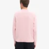 Oversized tröja i merinoull – blekt rosa