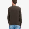 Oversized tröja i merinoull – kaffebrun