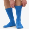 Strumpor i merinoullsblandning – Pacific Blue