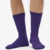 Strumpor i merinoullsblandning – ultraviolett