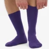 Strumpor i merinoullsblandning – ultraviolett