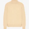 Turtleneck i merinoull – mjukgul