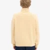 Turtleneck i merinoull – mjukgul