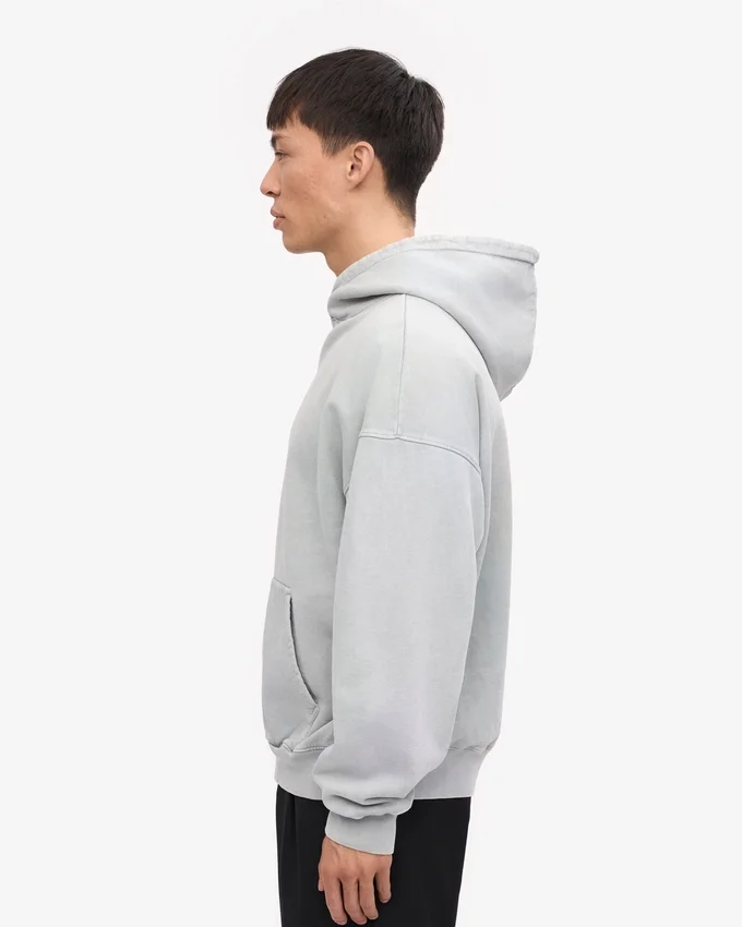 Överdimensionerad ekologisk huvtröja – Faded Grey