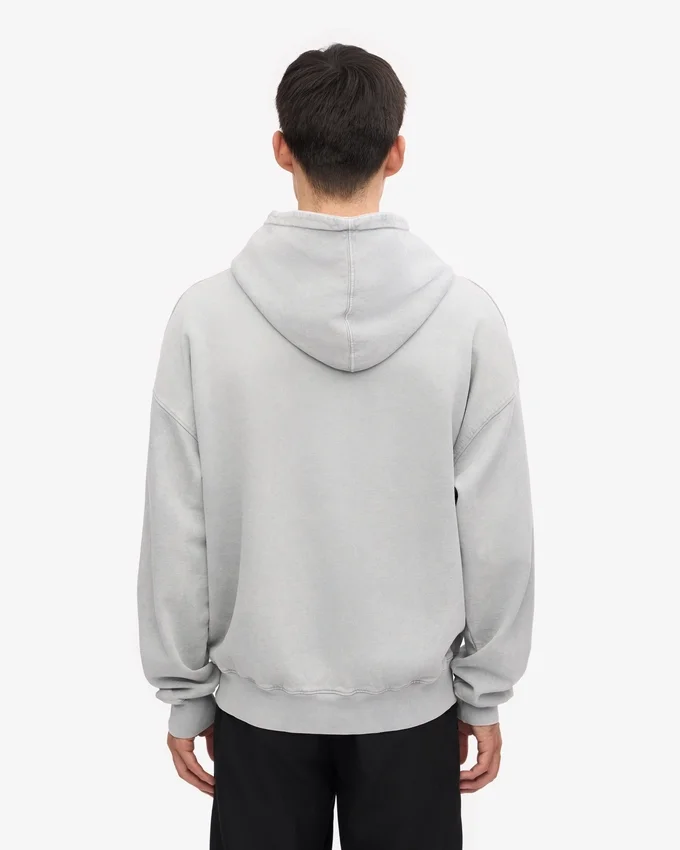 Överdimensionerad ekologisk huvtröja – Faded Grey