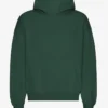 Överdimensionerad ekologisk huvtröja – smaragdgrön