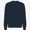 Överdimensionerad ekologisk långärmad T-shirt – marinblå