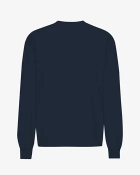 Överdimensionerad ekologisk långärmad T-shirt – marinblå