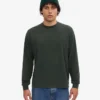 Överdimensionerad ekologisk långärmad T-shirt – midnattsgrön