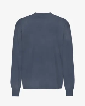 Överdimensionerad ekologisk långärmad T-shirt – Neptune Blue