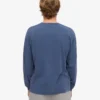 Överdimensionerad ekologisk långärmad T-shirt – Neptune Blue