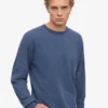 Överdimensionerad ekologisk långärmad T-shirt – Neptune Blue