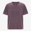 Överdimensionerad ekologisk T-shirt – blekt druvblå