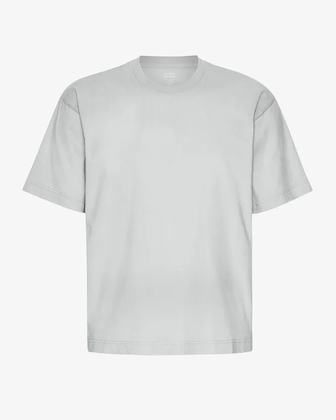Överdimensionerad ekologisk T-shirt – blekt grå