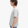 Överdimensionerad ekologisk T-shirt – blekt grå