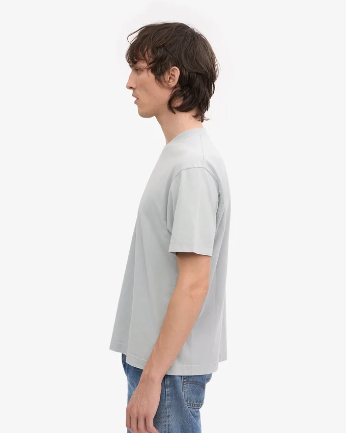 Överdimensionerad ekologisk T-shirt – blekt grå
