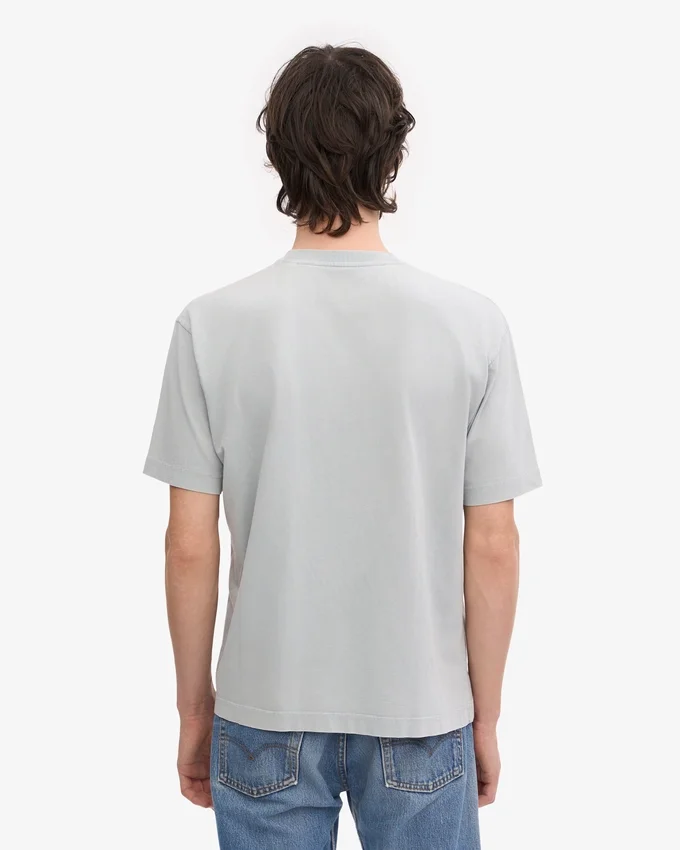 Överdimensionerad ekologisk T-shirt – blekt grå
