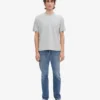 Överdimensionerad ekologisk T-shirt – blekt grå