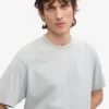 Överdimensionerad ekologisk T-shirt – blekt grå