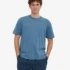 Överdimensionerad ekologisk T-shirt – blekt indigo