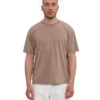 Överdimensionerad ekologisk T-shirt – blekt khaki