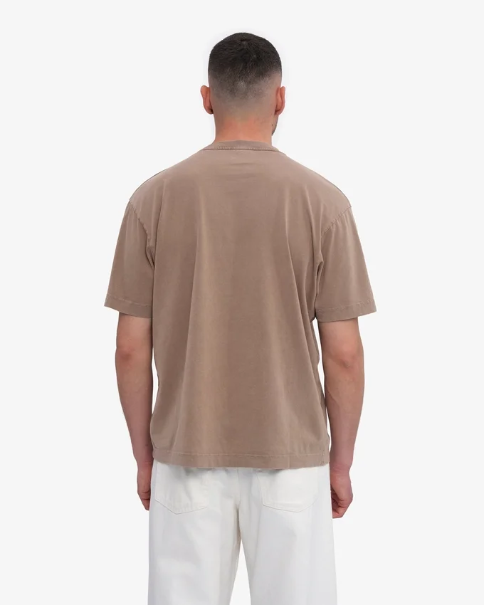 Överdimensionerad ekologisk T-shirt – blekt khaki