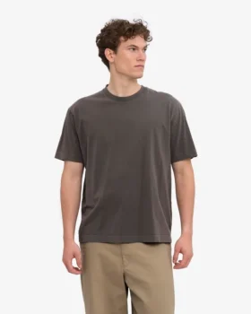 Överdimensionerad ekologisk T-shirt – blekt lera