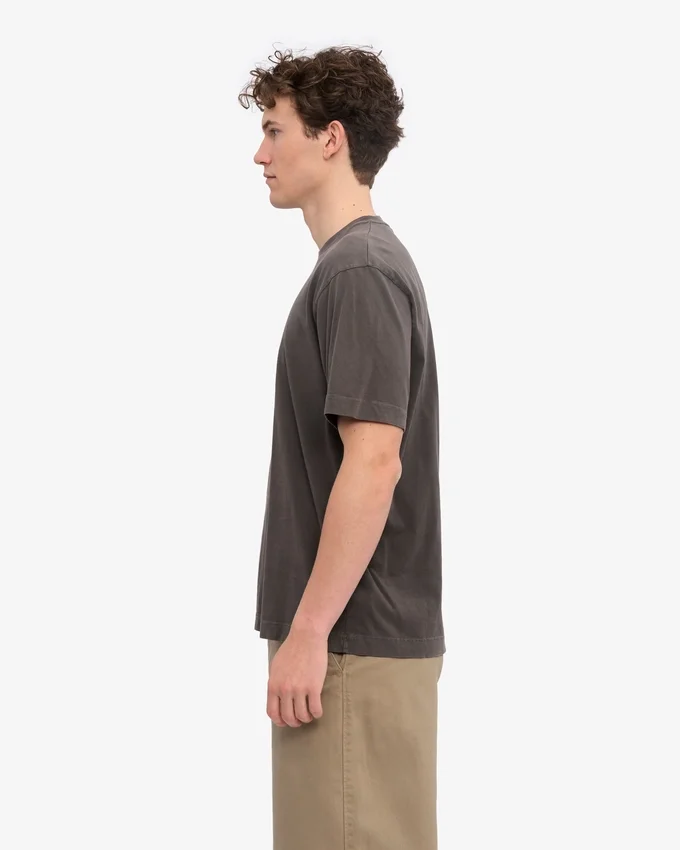 Överdimensionerad ekologisk T-shirt – blekt lera