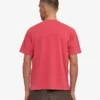 Överdimensionerad ekologisk T-shirt – blekt röd