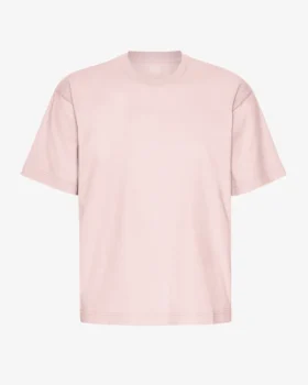 Överdimensionerad ekologisk T-shirt – blekt rosa