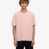 Överdimensionerad ekologisk T-shirt – blekt rosa