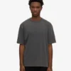 Överdimensionerad ekologisk T-shirt – blekt svart