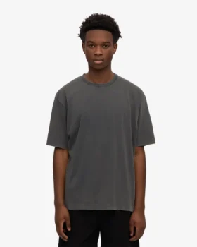 Överdimensionerad ekologisk T-shirt – blekt svart