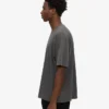 Överdimensionerad ekologisk T-shirt – blekt svart