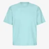 Överdimensionerad ekologisk T-shirt – blågrön