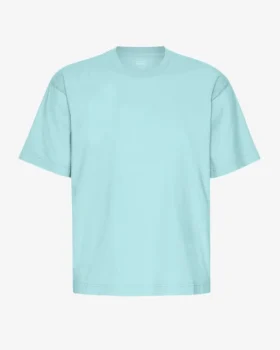 Överdimensionerad ekologisk T-shirt – blågrön