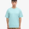 Överdimensionerad ekologisk T-shirt – blågrön