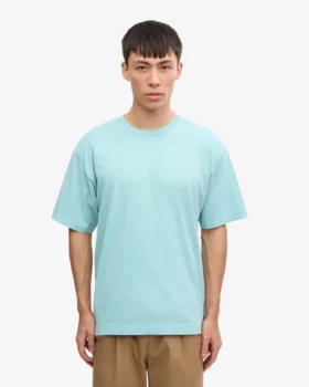 Överdimensionerad ekologisk T-shirt – blågrön