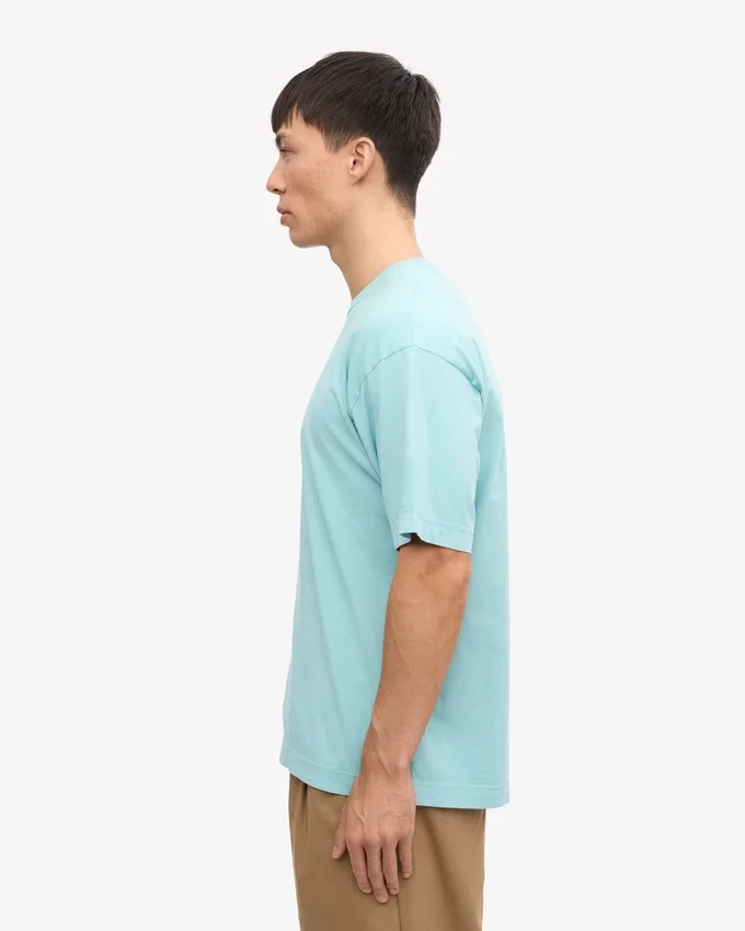 Överdimensionerad ekologisk T-shirt – blågrön
