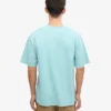 Överdimensionerad ekologisk T-shirt – blågrön