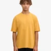 Överdimensionerad ekologisk T-shirt – bränd gul