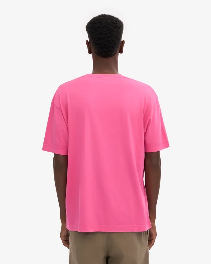 Överdimensionerad ekologisk T-shirt – Bubblegum Pink