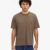 Överdimensionerad ekologisk T-shirt – Cedar Brown