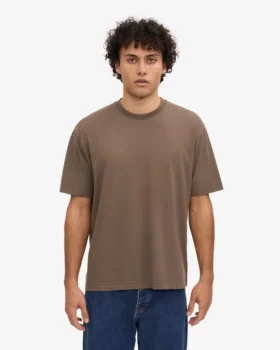 Överdimensionerad ekologisk T-shirt – Cedar Brown