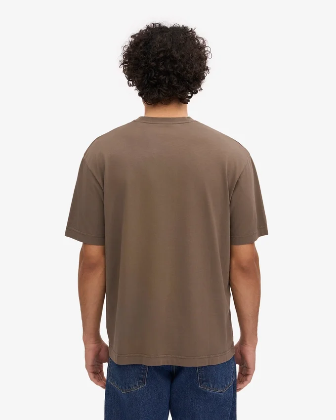 Överdimensionerad ekologisk T-shirt – Cedar Brown