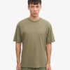 Överdimensionerad ekologisk T-shirt – dammig olivgrön