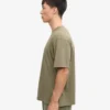 Överdimensionerad ekologisk T-shirt – dammig olivgrön