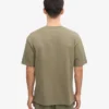 Överdimensionerad ekologisk T-shirt – dammig olivgrön