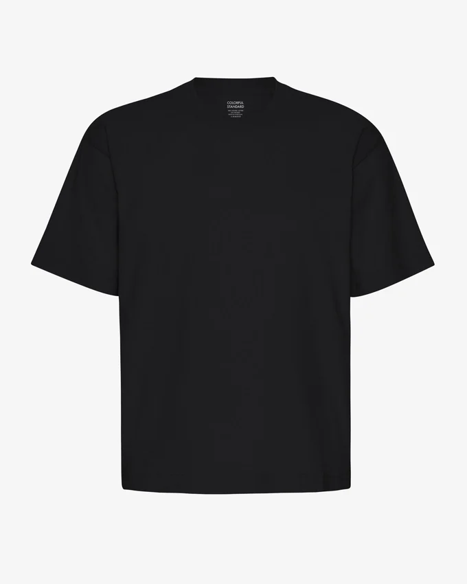 Överdimensionerad ekologisk T-shirt – djupsvart