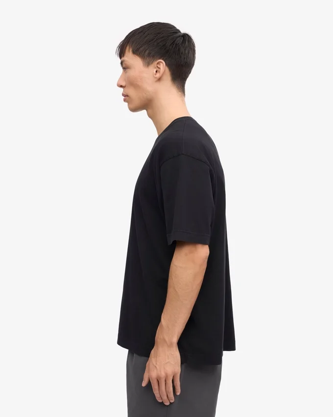 Överdimensionerad ekologisk T-shirt – djupsvart